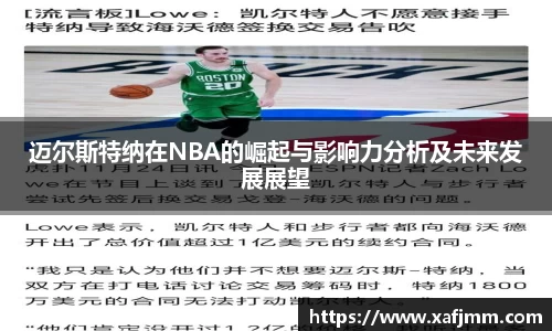 迈尔斯特纳在NBA的崛起与影响力分析及未来发展展望